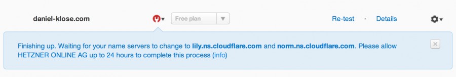 CloudFlare CDN Name Server Check